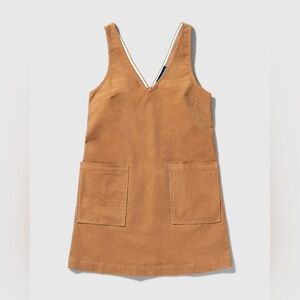 Organic Corduroy V-Neck Mini Dress